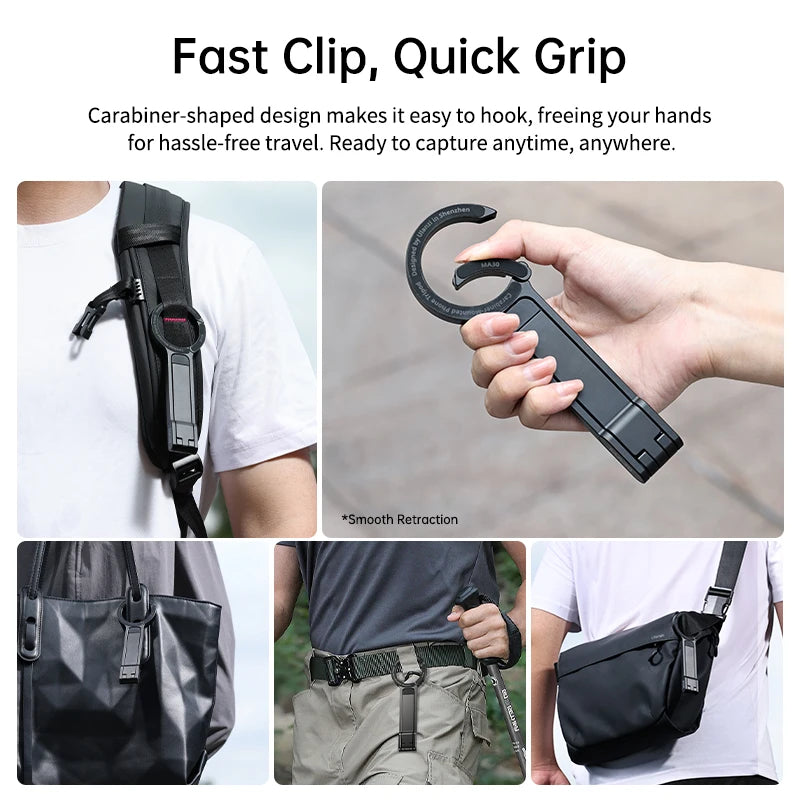 MA30 Magsafe Phone Tripod Dual-Sided Magnetic Phone Holder Phone Stand for Iphone 16 15 Outdoor Travel Vlog Livestreaming